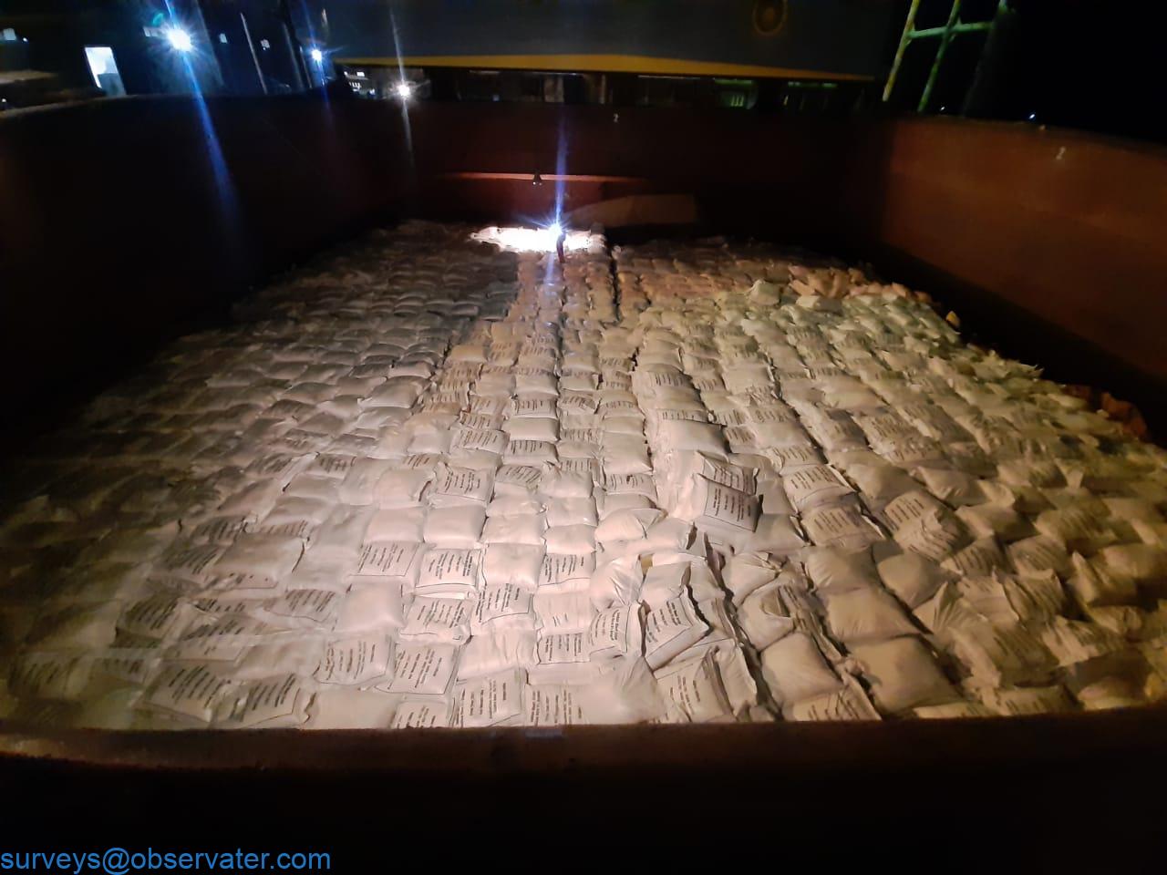 Trucks lining up at port