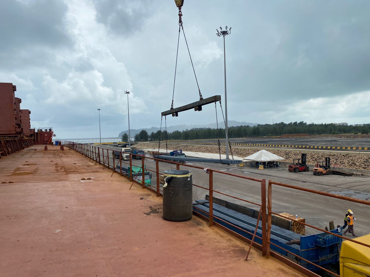 Observater Sudan surveyor at warehouse and stockpile inspection in Port Sudan Free Zone
