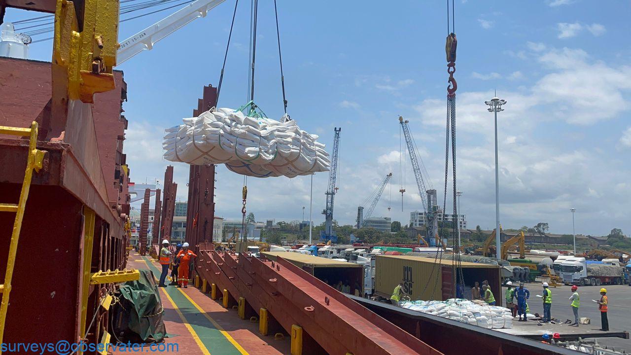 Side of a large cargo vessel