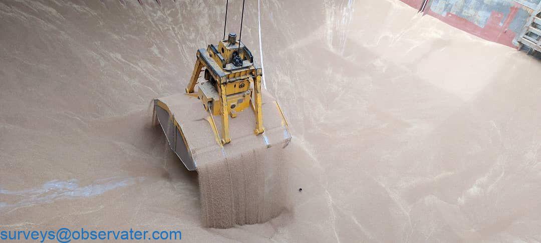 Close up of cargo operations